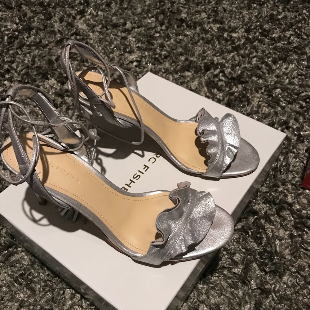 Silver Sandal-Worn Once